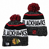 Chicago Blackhawks Team Logo Knit Hat YD (4),baseball caps,new era cap wholesale,wholesale hats